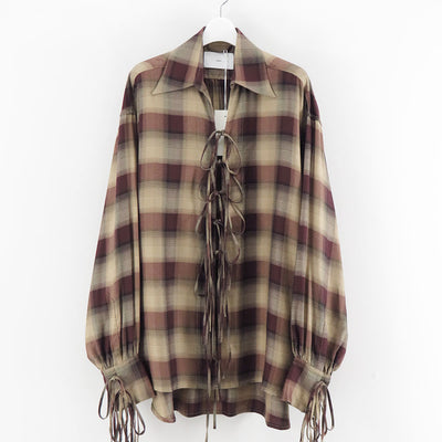 【SUGARHILL/シュガーヒル】<br>PLAID STRING SHIRTS <br>25330505