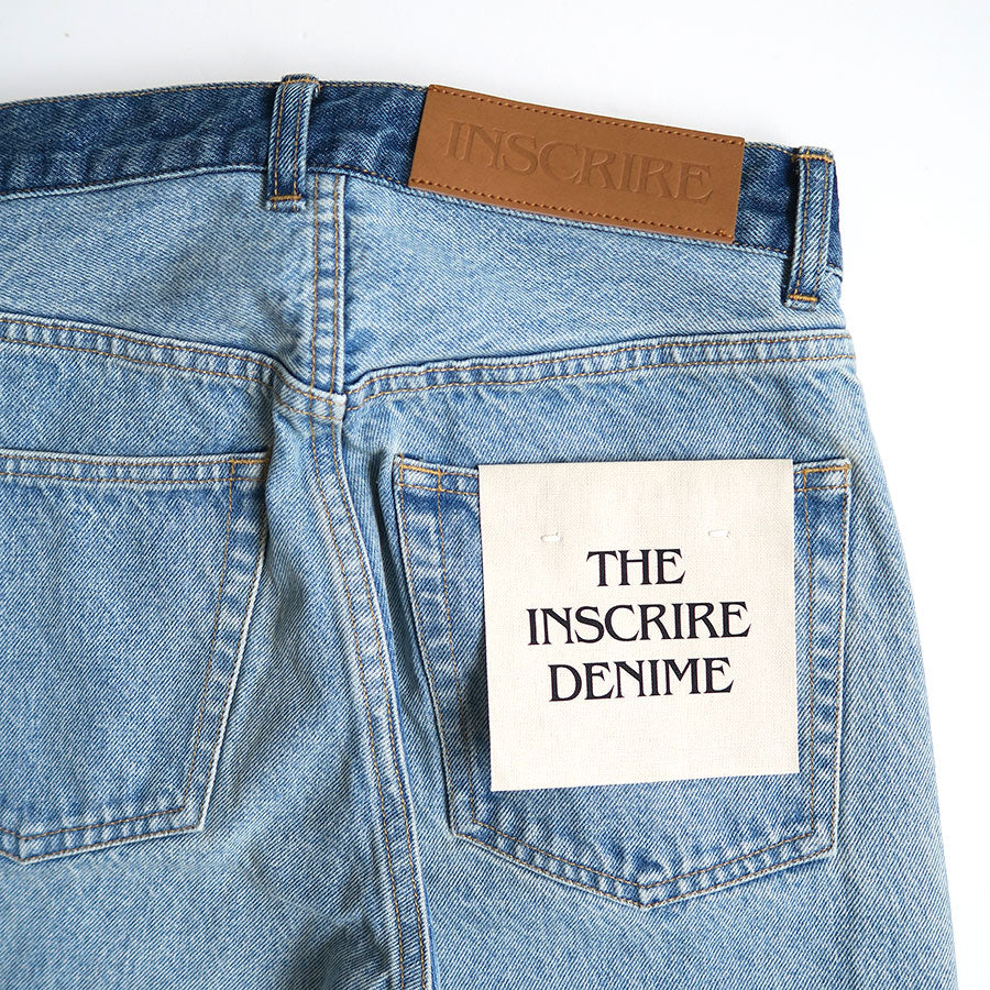 【INSCRIRE/アンスクリア】<br>Side Zip Denim <br>ID-PT34