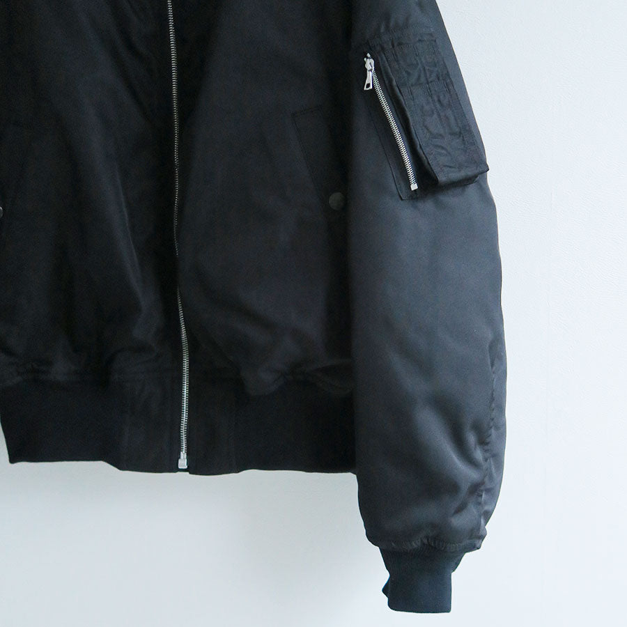 【AURALEE/オーラリー】<br>HIGH DENSITY SILK TWILL FLIGHT BLOUSON <br>A25SB02AS