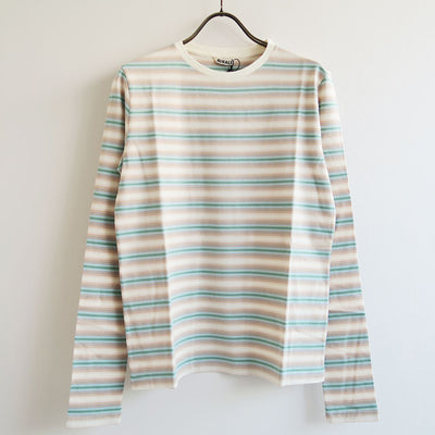 【AURALEE/オーラリー】<br>GRADIENT STRIPE JERSEY L/S TEE <br>A25AP03GJ