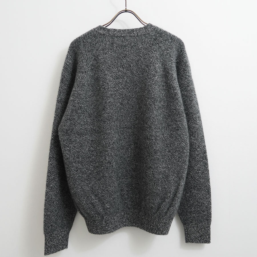 【BATONER/バトナー】<br>CASHMERE FOX TENJIKU RAGRAN CREW NECK <br>BN-25FM-056