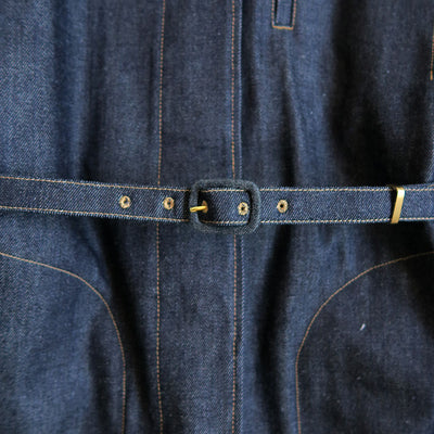 【Mame Kurogouchi/マメ】<br>Cord Embroidery Detail Denim Jacket <br>MM24FW-JK090