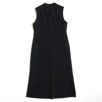 【Mame Kurogouchi/マメ】<br>Acetate Polyester Embroidered Buttonholes Sleeveless Dress <br>MM25FW-DR112