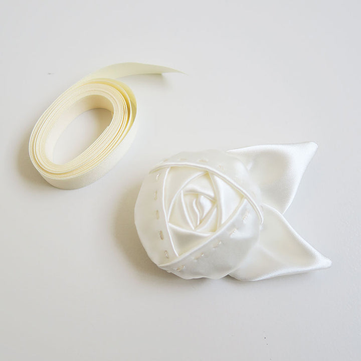 FUMIKA UCHIDA/フミカウチダ】Stretch Satin Corsage Brooch Y-AC001の