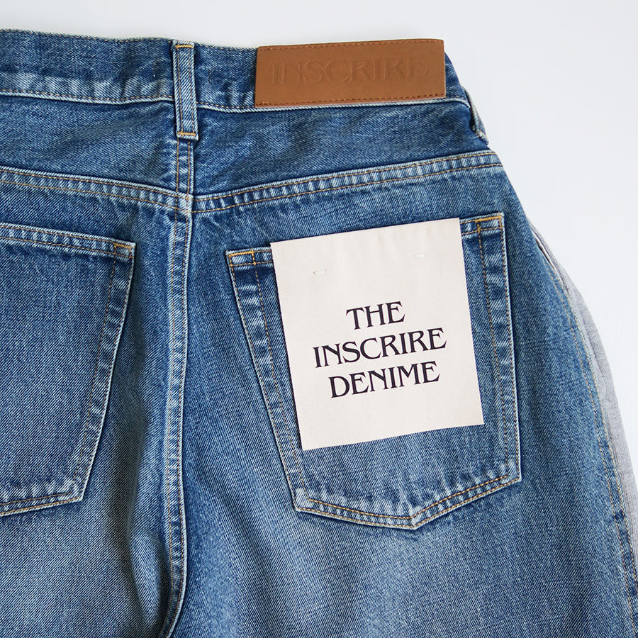 【INSCRIRE/アンスクリア】<br>Hybride Sweat Denim Pants <br>ID-PT50