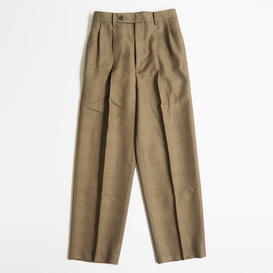 【AURALEE/オーラリー】<br>BLUEFACED WOOL TWO-TUCK SLACKS <br>A25SP05BA