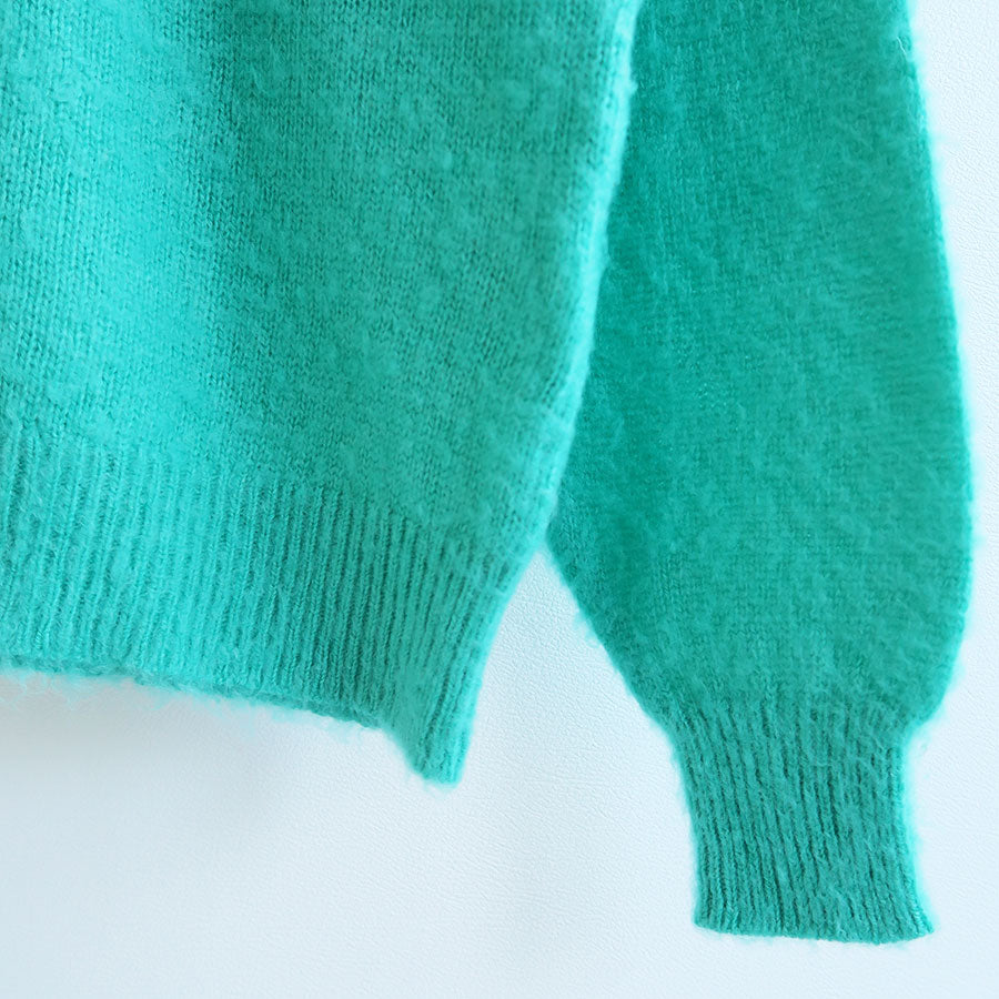 【AURALEE/オーラリー】<br>BRUSHED WOOL CASHMERE SILK KNIT P/O <br>A24AP03WK