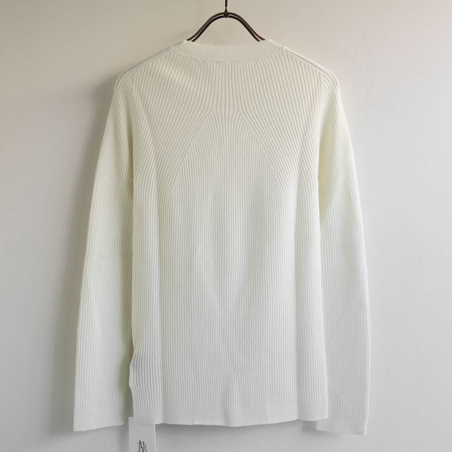 【BATONER/バトナー】<br>AGING WOOL RIBNATURE CREW NECK <br>BN-24FL-042