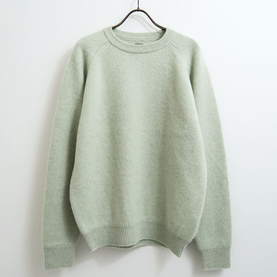 【BATONER/バトナー】<br>CASHMERE FOX TENJIKU RAGRAN CREW NECK <br>BN-25FM-056
