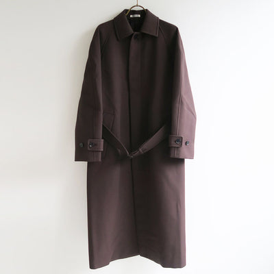 【9/5からポイント10%還元】<br>【AURALEE/オーラリー】<br>TWISTED DOUBLE CLOTH COAT <br>A25AC02WD