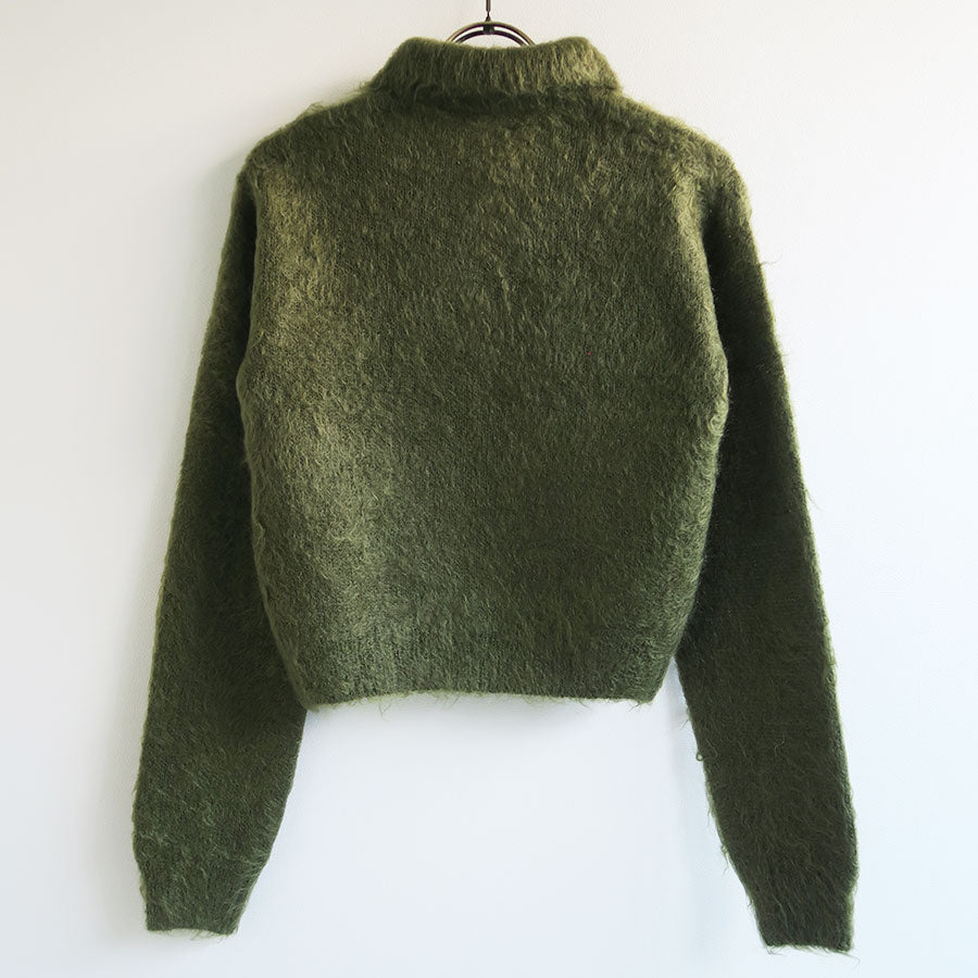 AURALEE/オーラリー】BRUSHED SUPER KID MOHAIR KNIT POLO A25AP03KMの