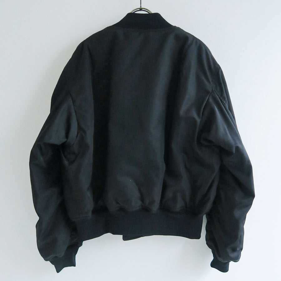 【AURALEE/オーラリー】<br>HIGH DENSITY SILK TWILL FLIGHT BLOUSON <br>A25SB02AS