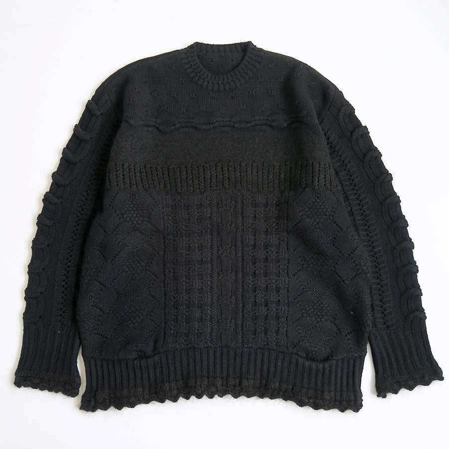 Mame Kurogouchi/マメ】Wool Cable Knit Top MM26FW-KN095の通販