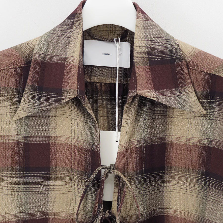 【SUGARHILL/シュガーヒル】<br>PLAID STRING SHIRTS <br>25330505