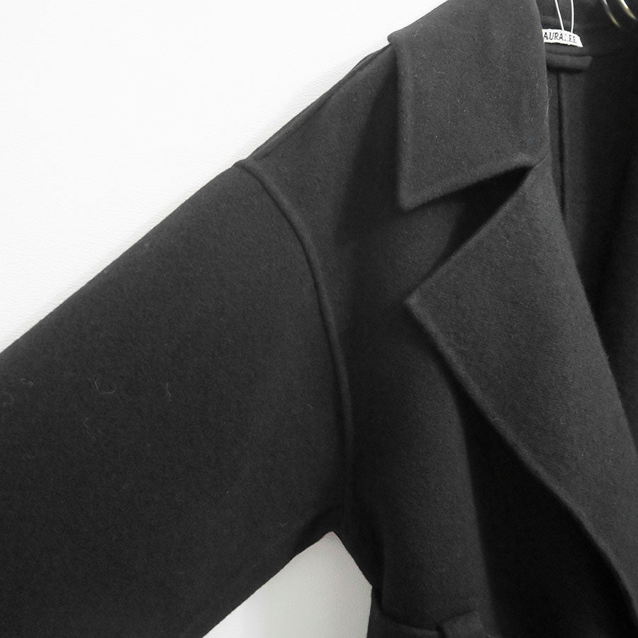 【AURALEE/オーラリー】<br>DOUBLE CLOTH PILE MOSSER HAND SEWN COAT <br>A23AC03PM