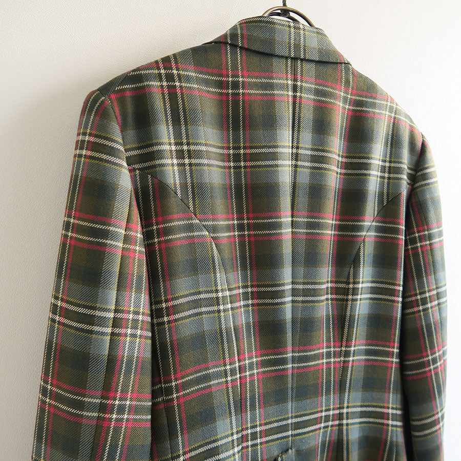 【FUMIKA UCHIDA/フミカウチダ】 <br>TARTAN PLAID DOUBLE BREASTED JACKET <br>U-JK002