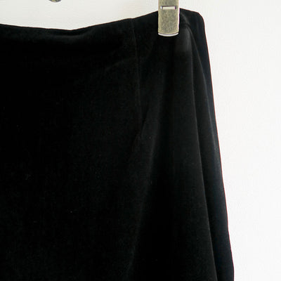 【MARGE/マージ】<br>Velours & lace midi skirt <br>1006-0105-255