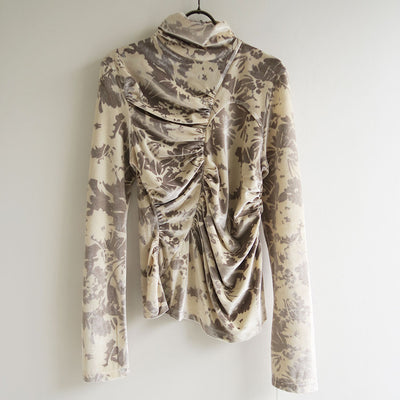 【PHOTOCOPIEU/フォトコピュー】<br>ASYMMETRIC JERSEY TOP (OONA) <br>252OON