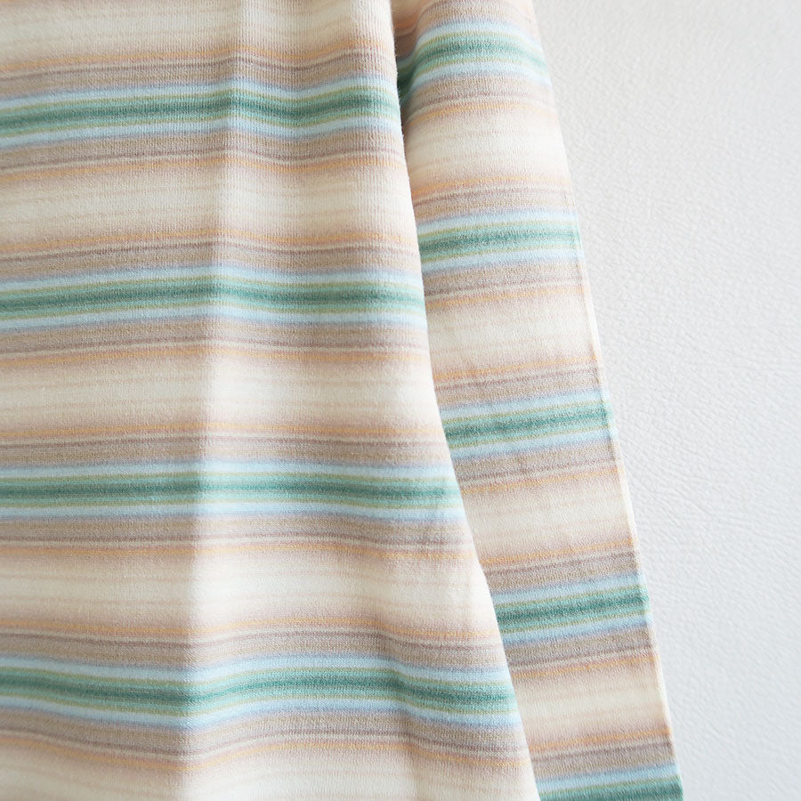 【AURALEE/オーラリー】<br>GRADIENT STRIPE JERSEY L/S TEE <br>A25AP03GJ