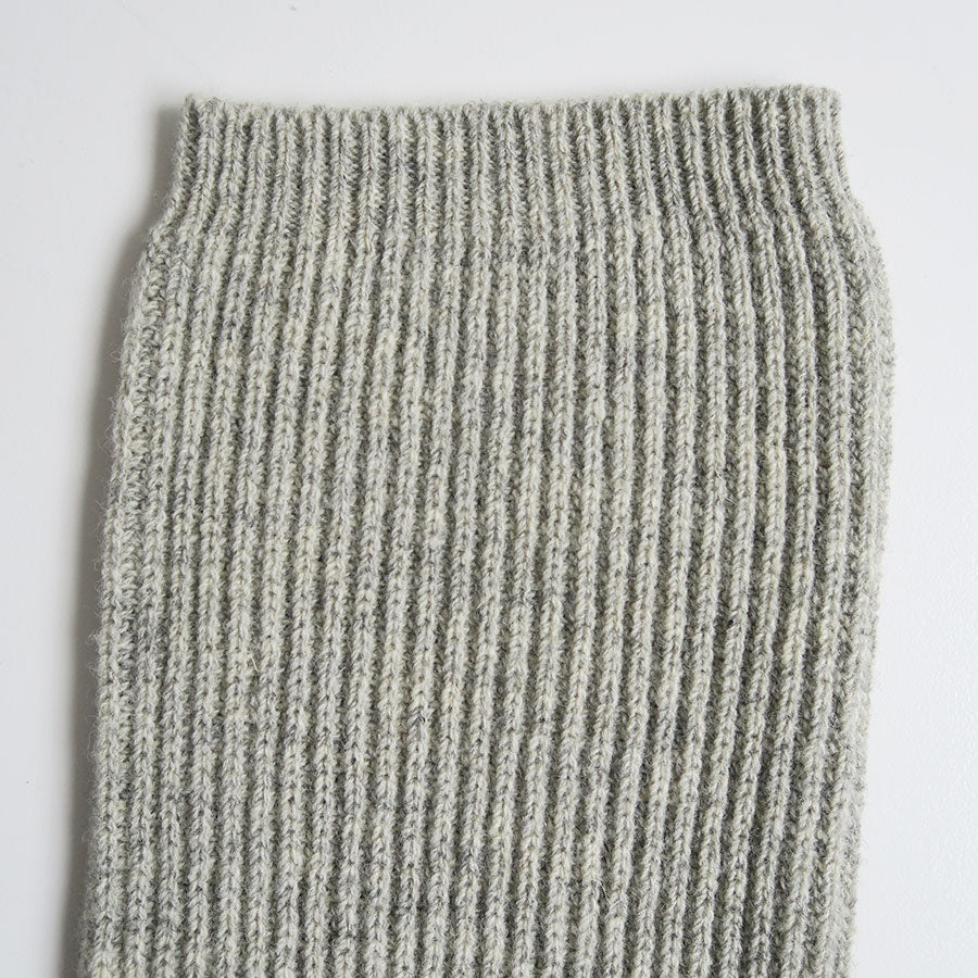 【FUMIKA UCHIDA/フミカウチダ】 <br>SHETLAND RIB STITCH TIGHT-HIGH SOCKS <br>W-GD001