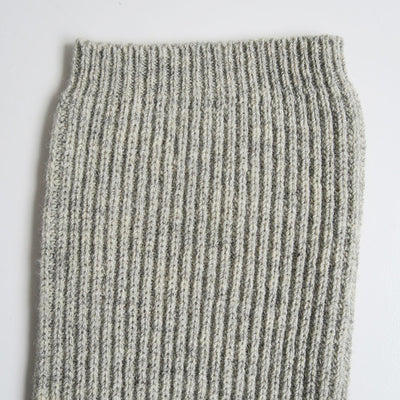 【FUMIKA UCHIDA/フミカウチダ】 <br>SHETLAND RIB STITCH TIGHT-HIGH SOCKS <br>W-GD001