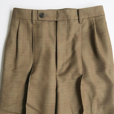 【AURALEE/オーラリー】<br>BLUEFACED WOOL TWO-TUCK SLACKS <br>A25SP05BA