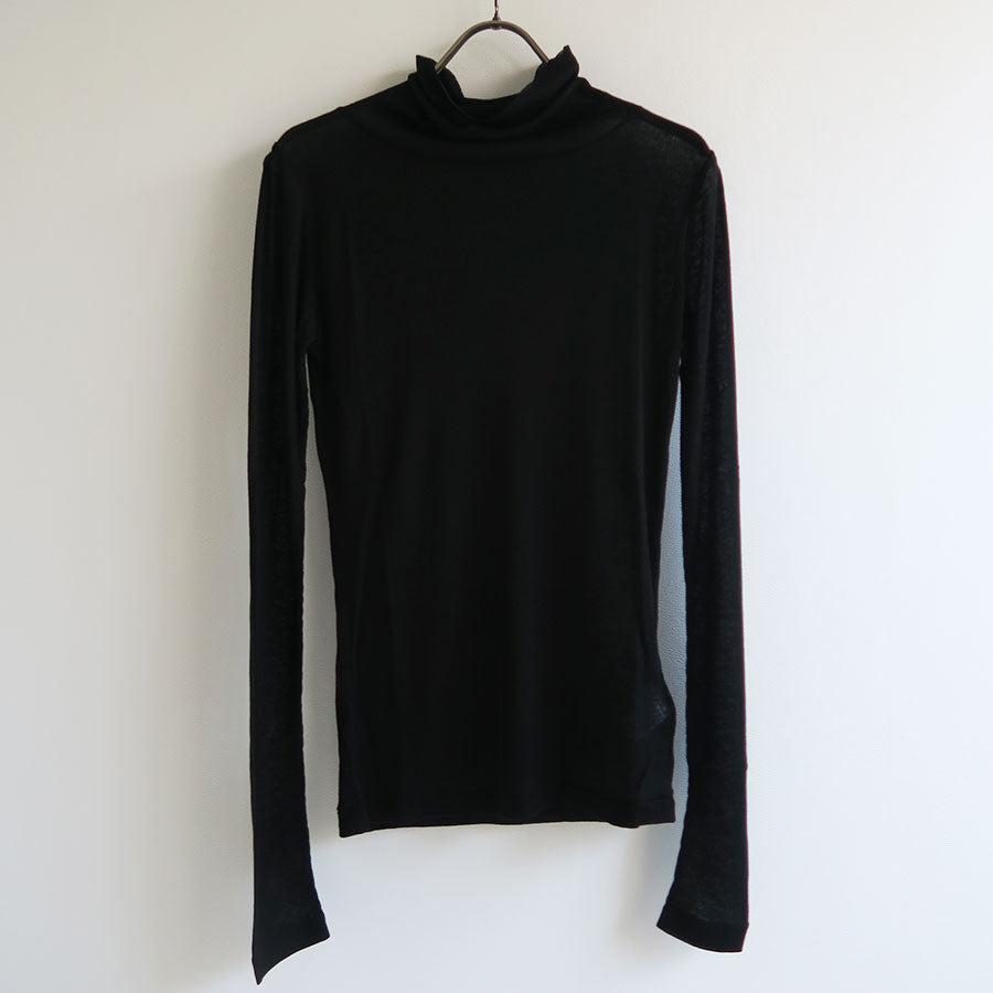 【BATONER/バトナー】<br>MELTY RIB TURTLE NECK <br>BN-24FL-009