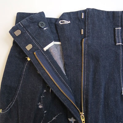 【Mame Kurogouchi/マメ】<br>Nature Pattern Jacquard Denim Skirt <br>MM25FW-SK090