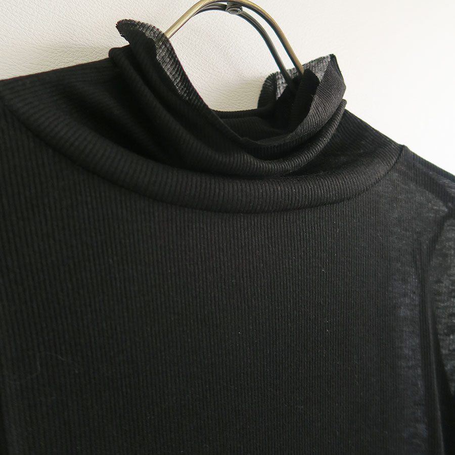 【BATONER/バトナー】<br>MELTY RIB TURTLE NECK <br>BN-24FL-009