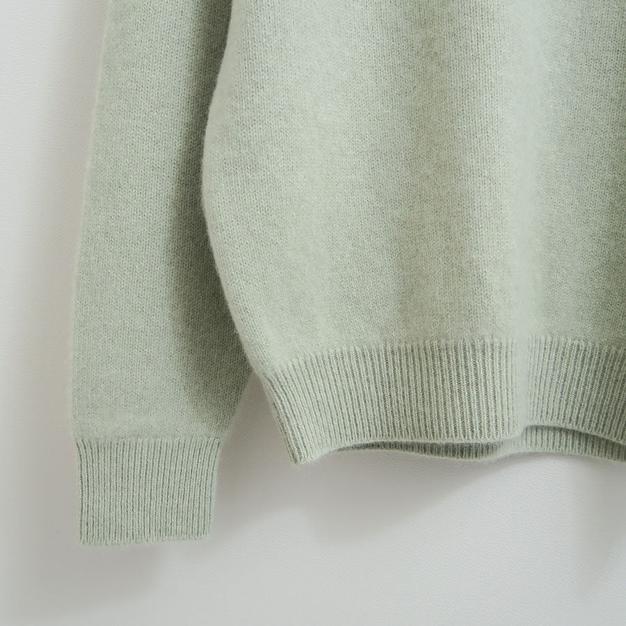【BATONER/バトナー】<br>CASHMERE FOX TENJIKU RAGRAN CREW NECK <br>BN-25FM-056
