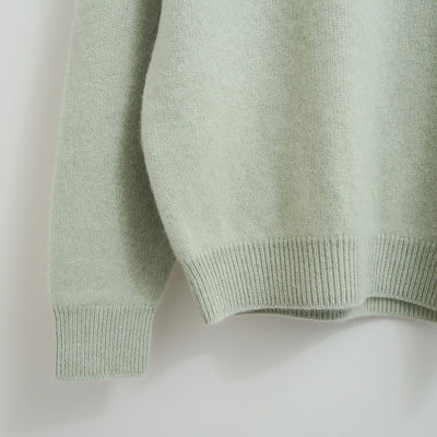 【BATONER/バトナー】<br>CASHMERE FOX TENJIKU RAGRAN CREW NECK <br>BN-25FM-056