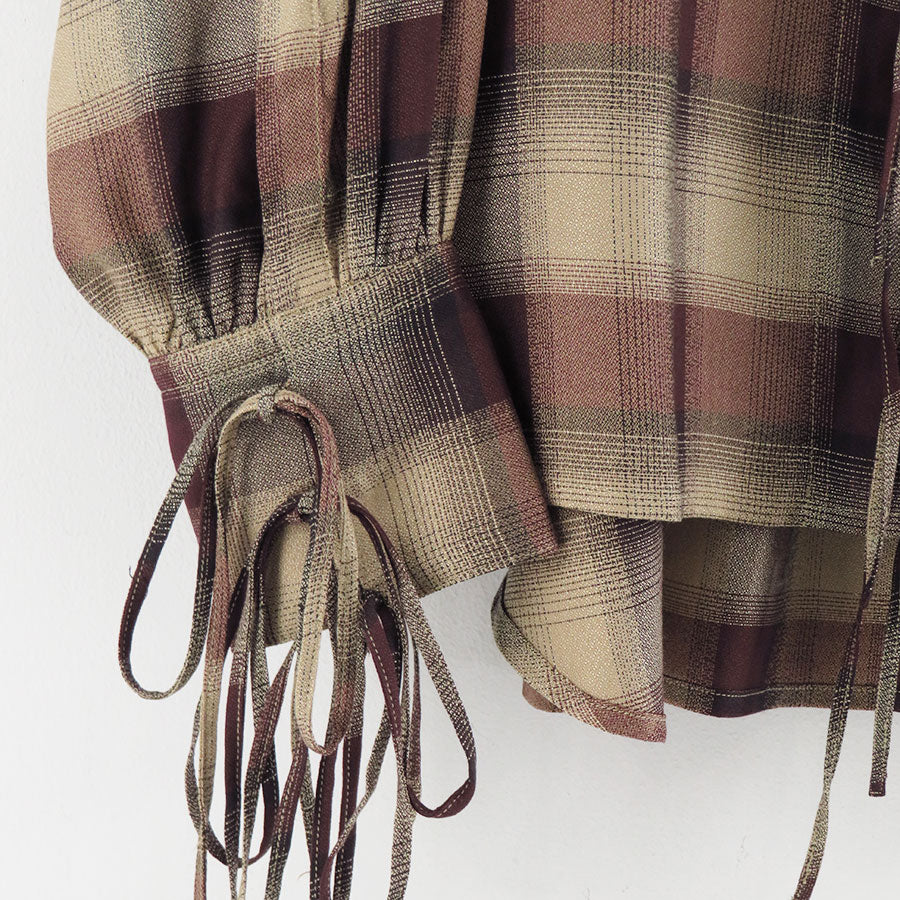 【SUGARHILL/シュガーヒル】<br>PLAID STRING SHIRTS <br>25330505