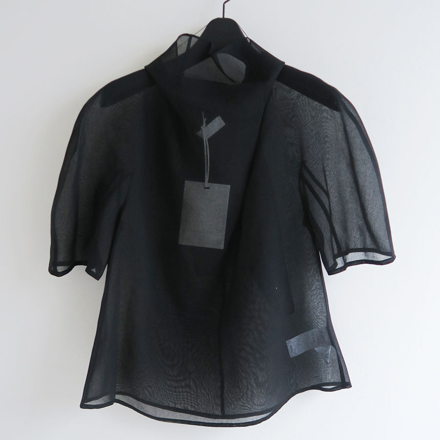 AMOMENTO/アモーメント】KNOTTED COLLAR TOP AM25SSW03TOの通販