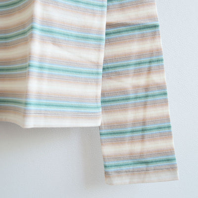 【AURALEE/オーラリー】<br>GRADIENT STRIPE JERSEY L/S TEE <br>A25AP03GJ