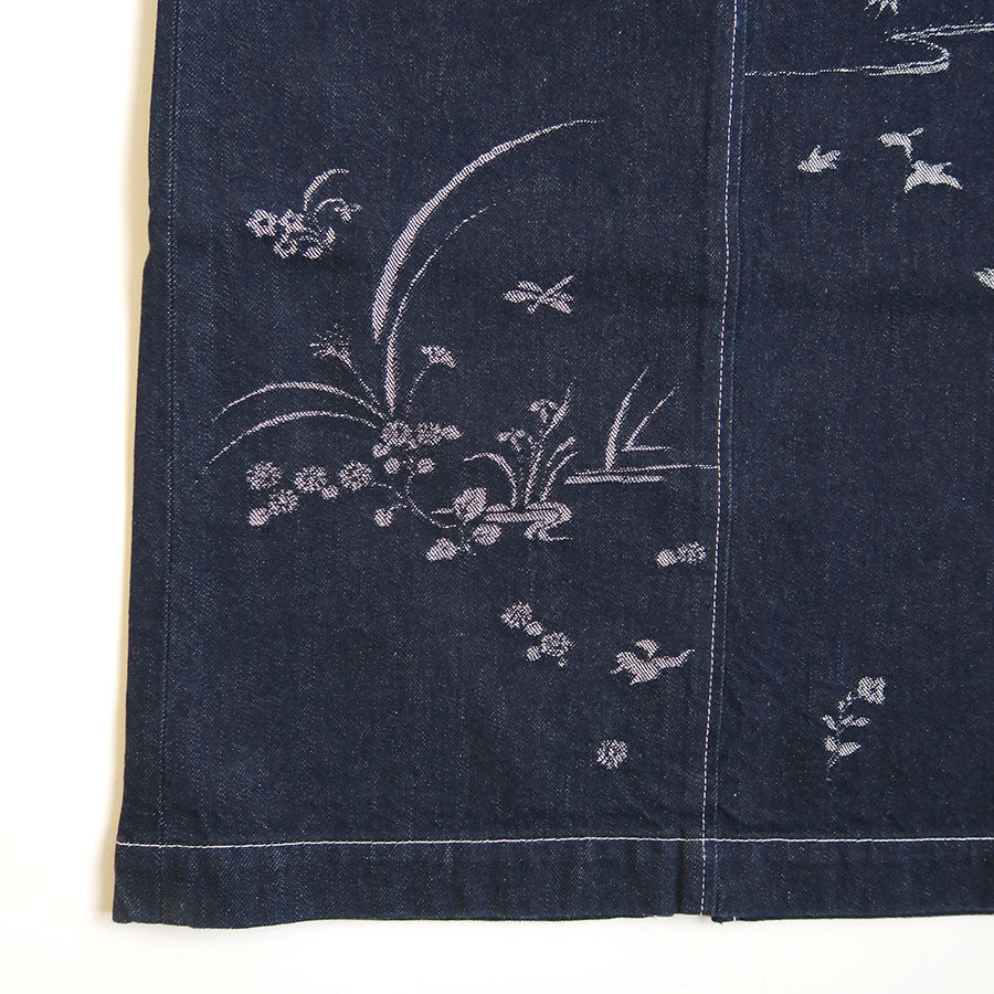【Mame Kurogouchi/マメ】<br>Nature Pattern Jacquard Denim Skirt <br>MM25FW-SK090