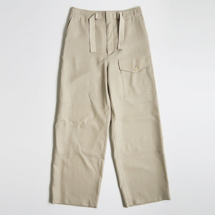 AURALEE/オーラリー】WOOL HERRINGBONE CARGO PANTS A26SP05CHの通販