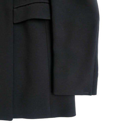 【Mame Kurogouchi/マメ】<br>Acetate Polyester Collarless Double Breasted Suit Jacket <br>MM25FW-JK114