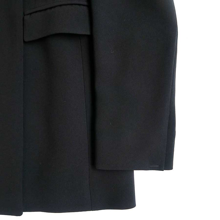 Mame Kurogouchi/マメ】Acetate Polyester Collarless Double Breasted