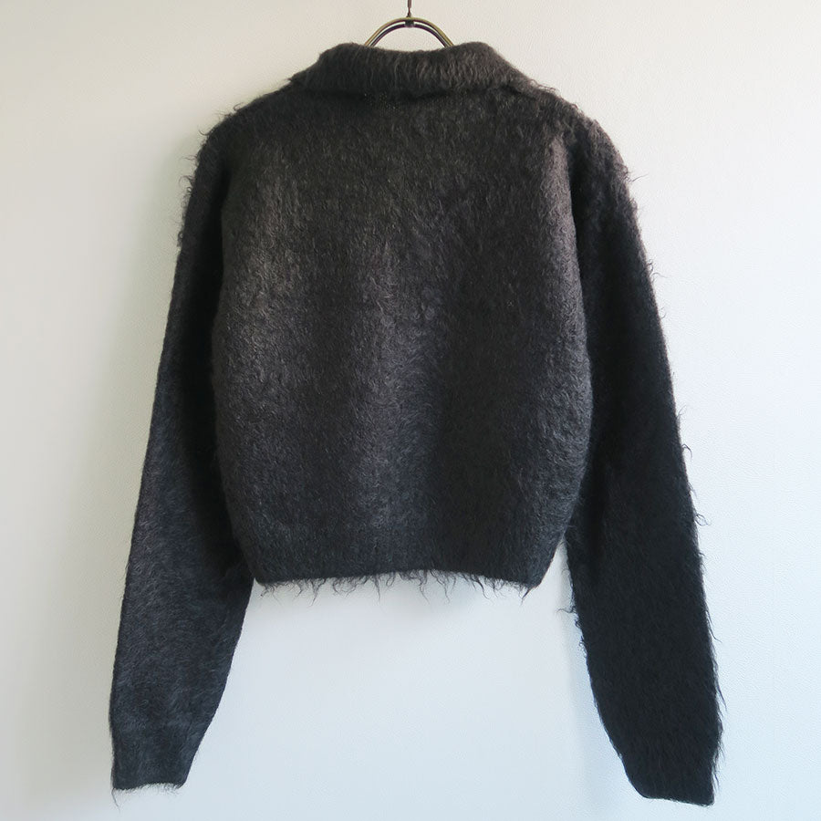 【10/3からポイント10%還元】<br>【AURALEE/オーラリー】<br>BRUSHED SUPER KID MOHAIR KNIT POLO <br>A25AP03KM