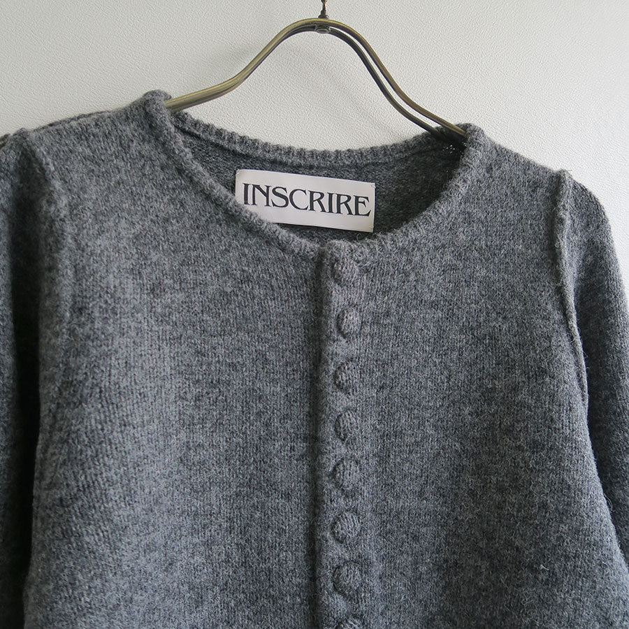 【INSCRIRE/アンスクリア】<br>Shoulder Cardigan <br>I24AW-K15