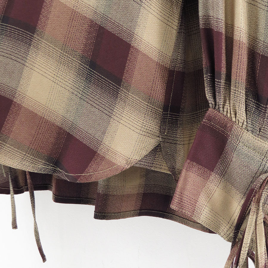 【SUGARHILL/シュガーヒル】<br>PLAID STRING SHIRTS <br>25330505