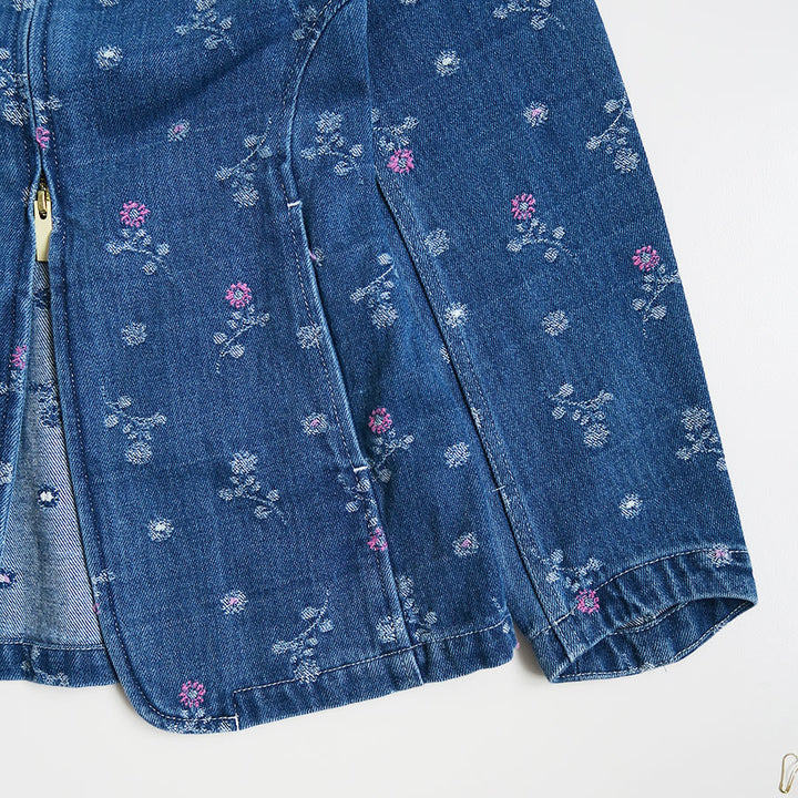 Mame Kurogouchi/マメ】Floral Jacquard Denim Jacket MM26SS-JK079の