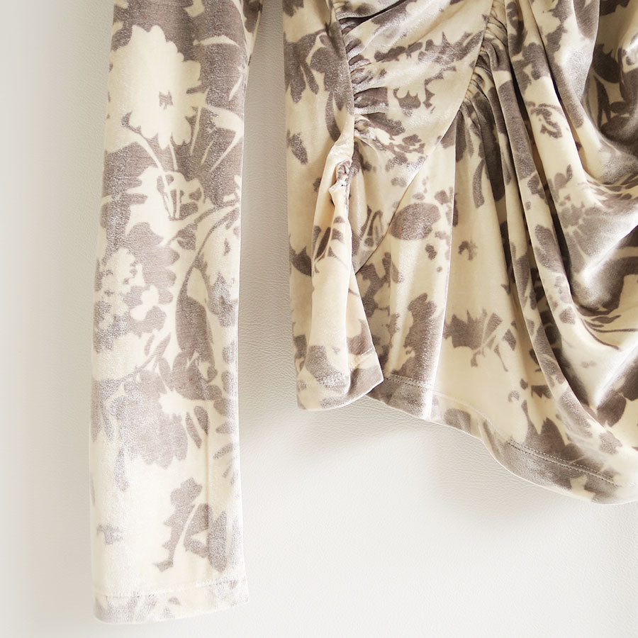 【PHOTOCOPIEU/フォトコピュー】<br>ASYMMETRIC JERSEY TOP (OONA) <br>252OON
