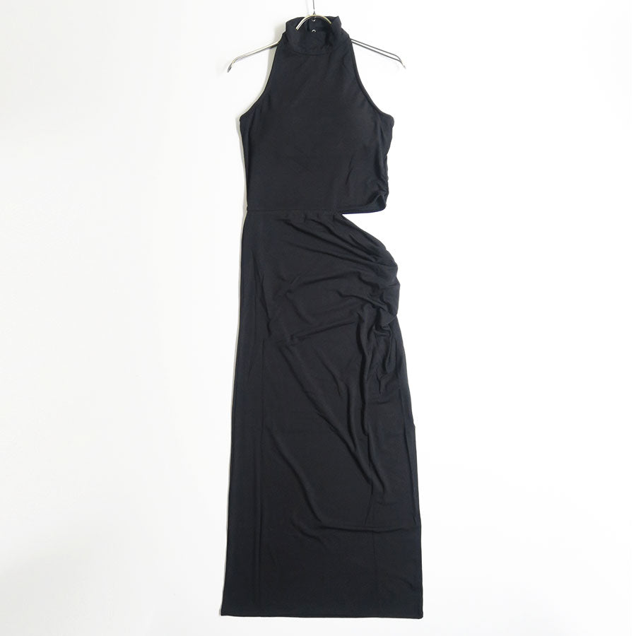 【determ/デターム】<br>Collagen Halter Slit Dress <br>DT00DR09