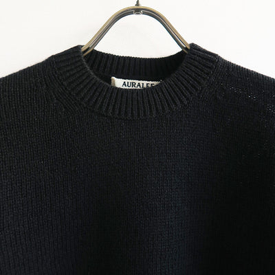 【AURALEE/オーラリー】<br>WOOL CASHMERE SILK KNIT SHORT P/O <br>A24AP02WC