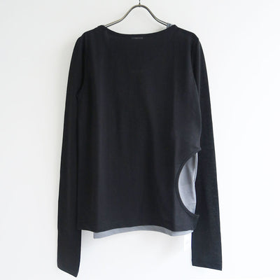 【INSCRIRE/アンスクリア】<br>Hemp Jersey Layered L/S Tee <br>I25SS-CUT3