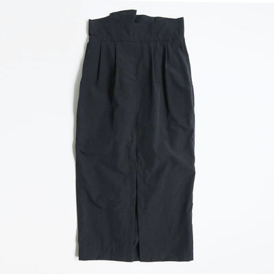 【Mame Kurogouchi/マメ】<br>Split Yarn High Waisted Drawstring Skirt <br>MM25SS-SK015