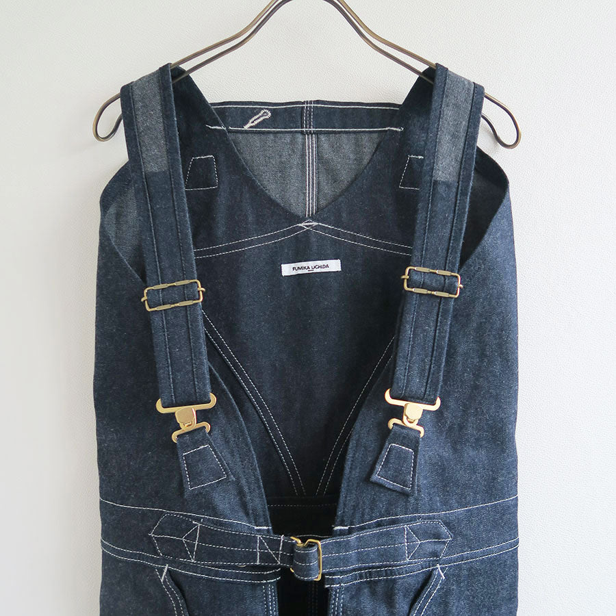 FUMIKA UCHIDA/フミカウチダ】DENIM OVERALL APRON MAXI DRESS T-OP001の通販 「ONENESS  ONLINE STORE」