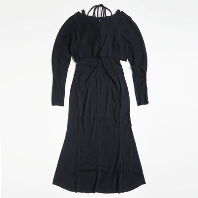 【Mame Kurogouchi/マメ】<br>Random Ribbed Organic Cotton 2way Dress <br>MM24FW-JS044