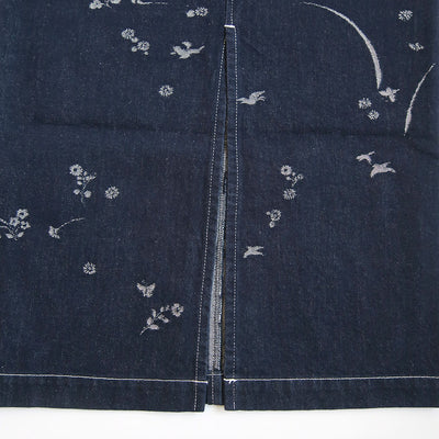 【Mame Kurogouchi/マメ】<br>Nature Pattern Jacquard Denim Skirt <br>MM25FW-SK090